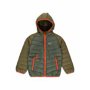 JACK WOLFSKIN Outdoorová bunda 'Zenon'  khaki / olivová / tmavě oranžová