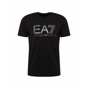 EA7 Emporio Armani Tričko  černá / šedá