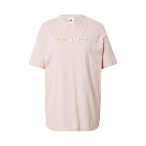Nike Sportswear Tričko  růžová / bílá / šedá