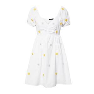 Trendyol Letní šaty  bílá / světlemodrá / žlutá