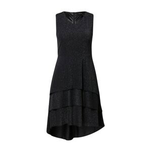 Mela London Koktejlové šaty  černá / stříbrná