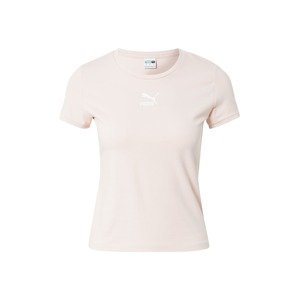 PUMA Tričko  pastelově růžová / bílá