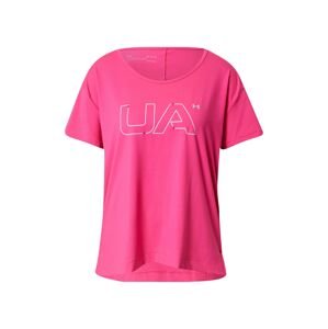 UNDER ARMOUR Funkční tričko 'Rush'  pink / bílá