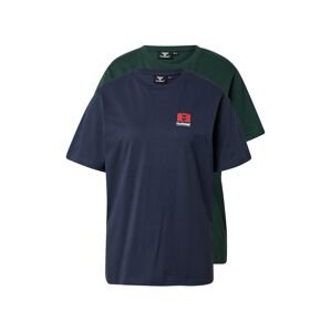 Hummel Funkční tričko 'Graham'  námořnická modř / tmavě zelená / červená / bílá