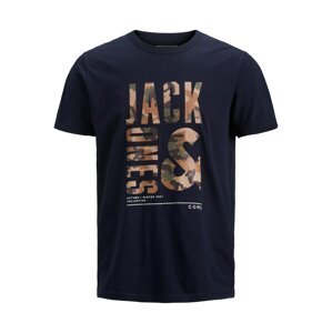 Jack & Jones Plus Tričko 'Street'  námořnická modř / mix barev