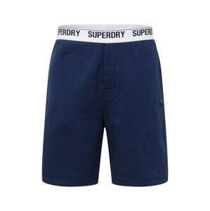 Superdry Kalhoty  tmavě modrá / černá / bílá