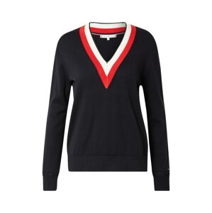 TOMMY HILFIGER Svetr  tmavě modrá / červená / bílá