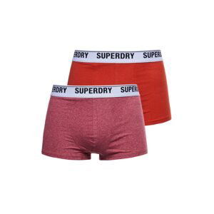 Superdry Boxerky  červená / černá / bílá