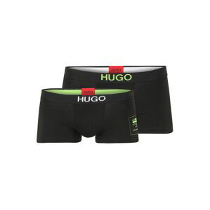 HUGO Boxerky  černá / kiwi / bílá