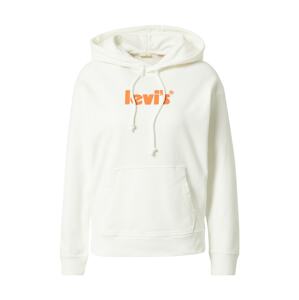 LEVI'S Mikina 'GRAPHIC STANDARD HOODIE NEUTRALS'  tmavě oranžová / přírodní bílá