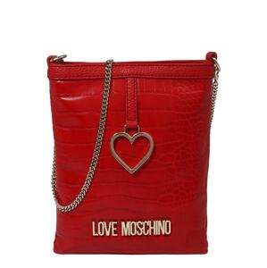 Love Moschino Taška přes rameno  červená / zlatá