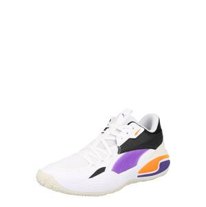 PUMA Tenisky 'Court Rider'  bílá / fialová / černá / oranžová