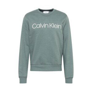 Calvin Klein Mikina  bílá / chladná modrá