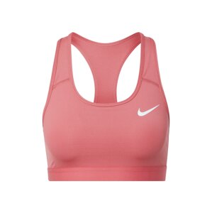 NIKE Sportovní podprsenka 'Swoosh'  pink / bílá