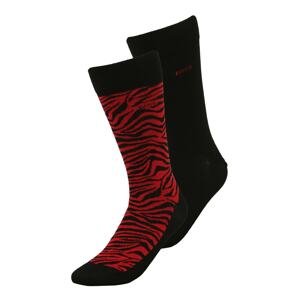 BOSS Black Ponožky  červená / černá