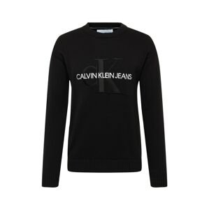 Calvin Klein Jeans Svetr  černá / bílá