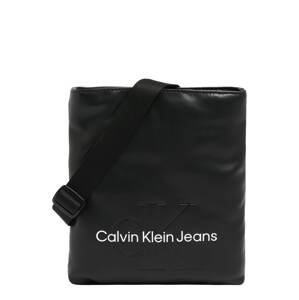 Calvin Klein Jeans Taška přes rameno  černá / bílá