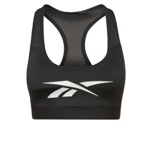 Reebok Sport Sportovní podprsenka  černá / bílá