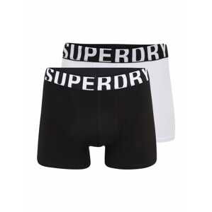 Superdry Boxerky  černá / bílá