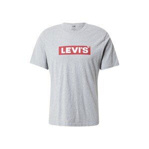 LEVI'S Tričko  světle šedá / červená / bílá