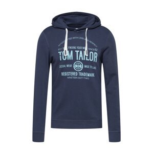 TOM TAILOR Mikina  marine modrá / světlemodrá