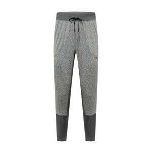 PUMA Sportovní kalhoty  šedý melír / tmavě šedá