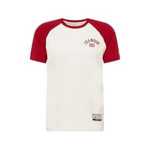 Champion Authentic Athletic Apparel Tričko  béžový melír / červená