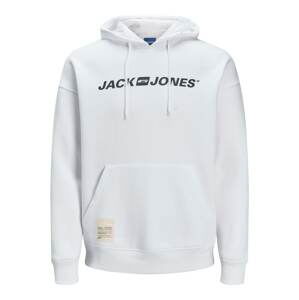 JACK & JONES Mikina 'Remember'  černá / bílá