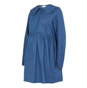 MAMALICIOUS Košilové šaty  modrá džínovina