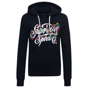 Superdry Mikina  marine modrá / zlatě žlutá / tmavě zelená / pink / bílá