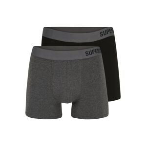 Superdry Boxerky  šedý melír / černá