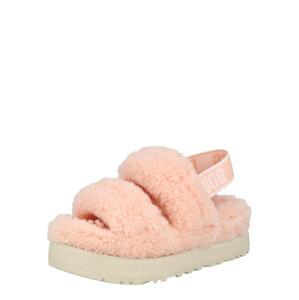 UGG Pantofle 'Fluffita'  světle růžová / bílá