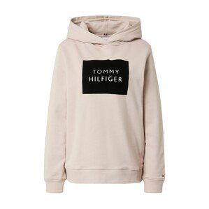 TOMMY HILFIGER Mikina  světle růžová / černá