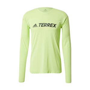 adidas Terrex Funkční tričko  černá / meruňková / světle zelená