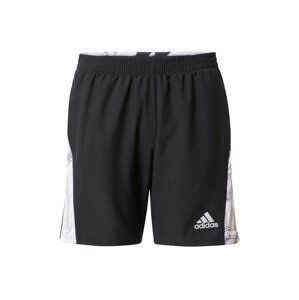 ADIDAS PERFORMANCE Sportovní kalhoty  černá / bílá / šedá