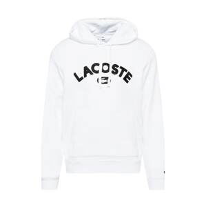 LACOSTE Mikina  bílá / černá