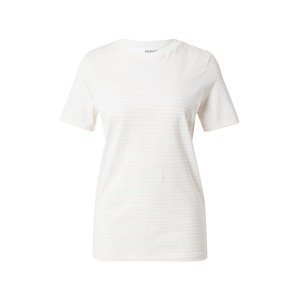 SELECTED FEMME Tričko  bílá / růžová