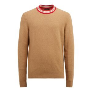 J.Lindeberg Pullover 'Filip'  světle hnědá / červená / bílá