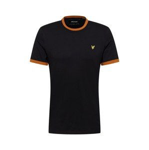 Lyle & Scott Tričko  karamelová / černá