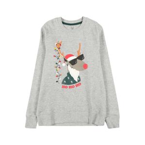 Jack & Jones Junior Mikina 'X-mas'  šedý melír / mix barev