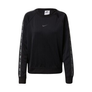 Nike Sportswear Mikina  černá / šedá