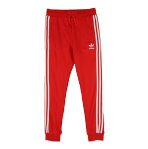 ADIDAS ORIGINALS Kalhoty 'Trefoil'  bílá / ohnivá červená