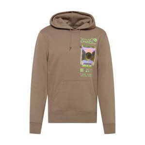 HUF Sweatshirt  hnědá / mix barev