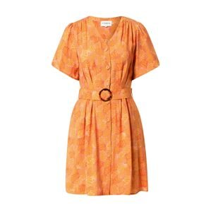 FRNCH PARIS Košilové šaty 'ORIA'  fialová / světle fialová / lososová / jasně oranžová / bílá