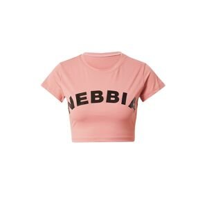 NEBBIA Funkční tričko  růžová / černá