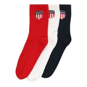 GANT Ponožky  červená / bílá / tmavě modrá