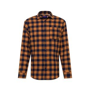 JACK & JONES Košile 'CHESTER'  marine modrá / humrová