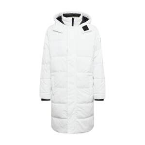 HOLLISTER Zimní kabát  bílá / černá