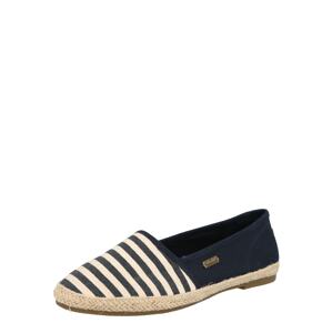 TOM TAILOR Espadrilky  starobéžová / noční modrá