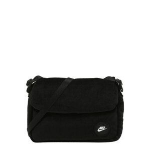 Nike Sportswear Taška přes rameno  černá / bílá